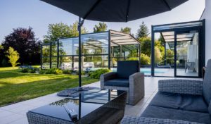 Abri de piscine haut adossé Rénoval